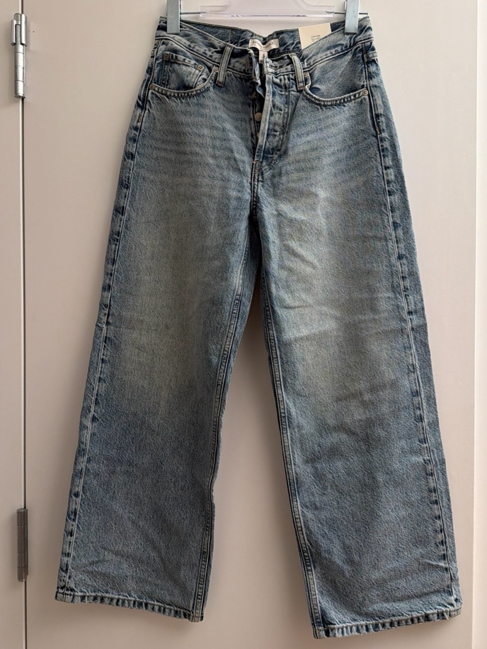 Banana Republic Wide-Leg Jeans in Light Blue Wash